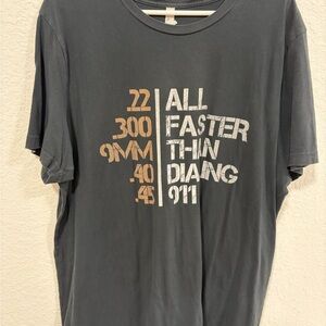 Men's Black Graphic T-Shirt